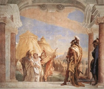  Villa Kunst - Villa Valmarana Eurybates und Talthybios führen Briseis zu Agamemmon Giovanni Battista Tiepolo